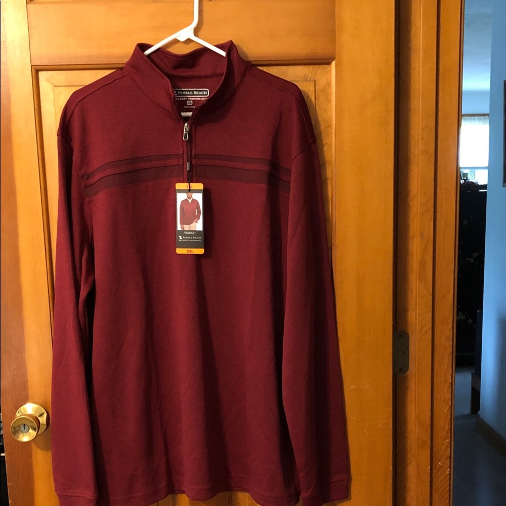 🎆SALE! Van Heusen Maroon Quarter-Zip Pullover